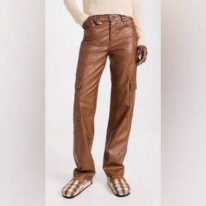 Still here brown leather pants NWT